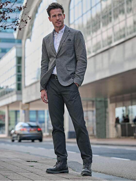 engbers Herren Chino slim fit Anthrazit 37525