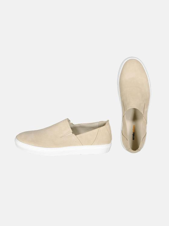 emilio adani Herren Sneaker aus Leder Beige 34486