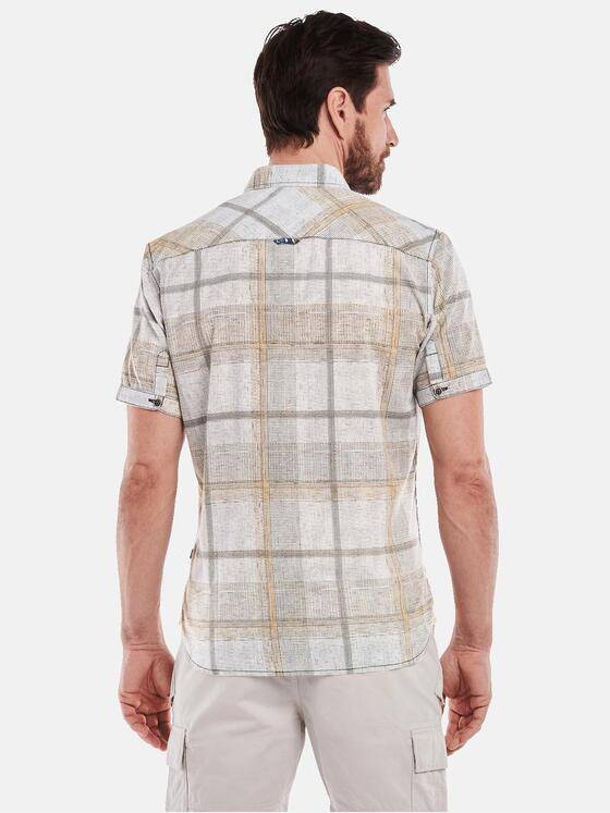 engbers Herren Kurzarm-Hemd kariert Reinorange 35136