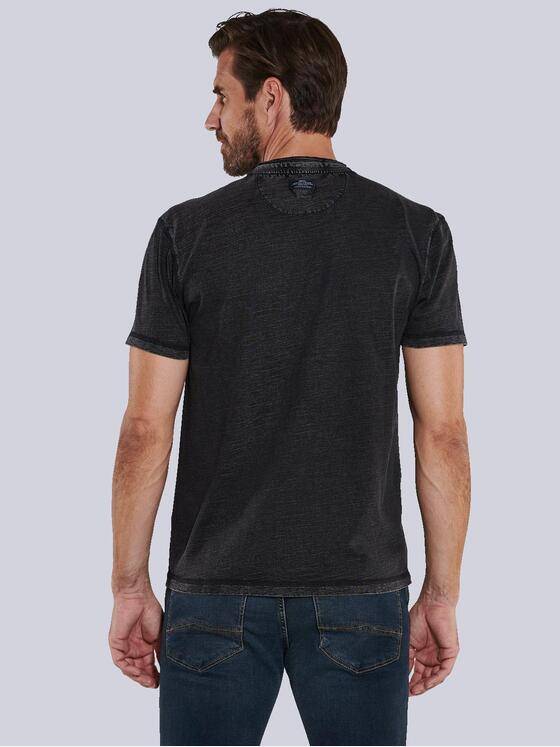 engbers Herren Henley-Shirt uni Schwarz 36155