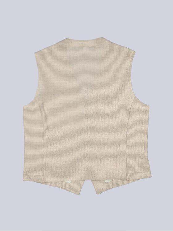 emilio adani Herren Sakko-Weste slim fit Beige 38424