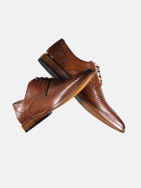 emilio adani Herren Business-Schuh mit Prägung Braun 31458