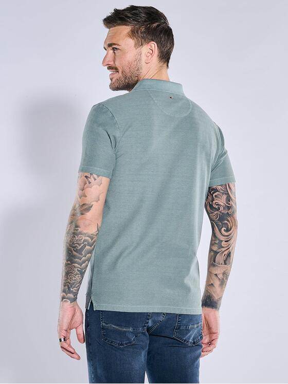 emilio adani Herren Polo-Shirt uni Türkis 38928