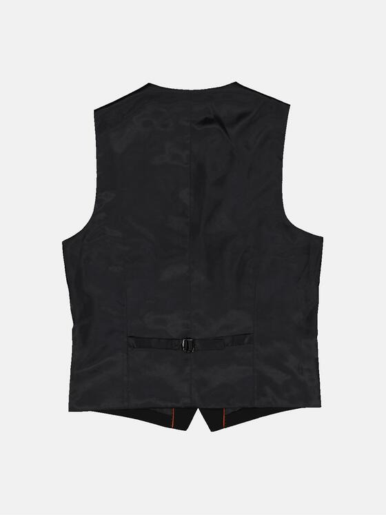 emilio adani Herren Anzug-Weste slim fit Schwarz 36485