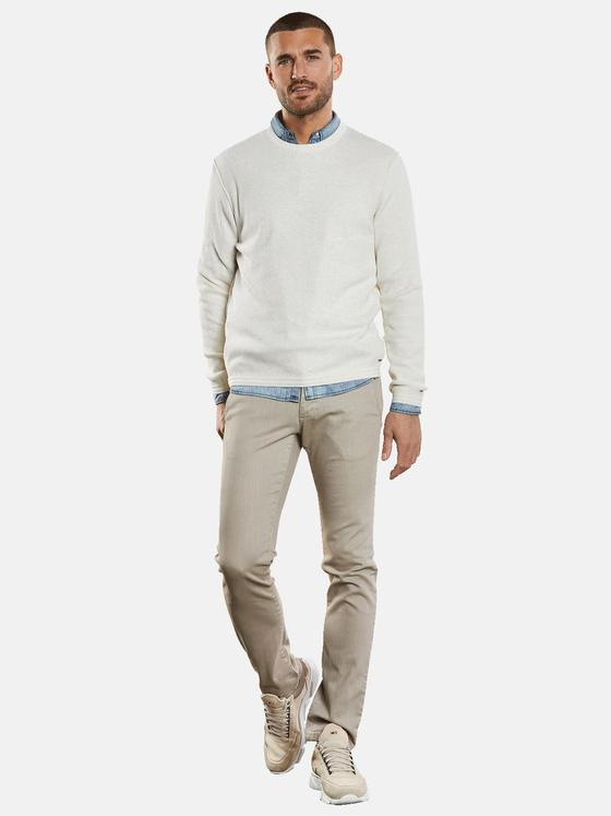 emilio adani Herren Pullover strukturiert Beige 34316