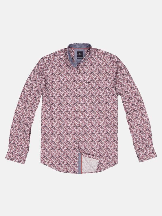 engbers Herren Langarm-Hemd gemustert Feuerrot 32435