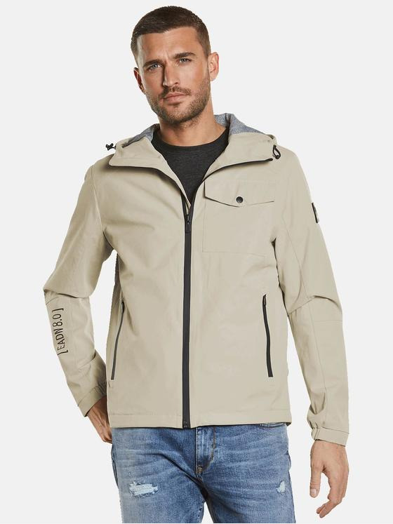 emilio adani Herren Übergangsjacke mit Kapuze Beige 34455