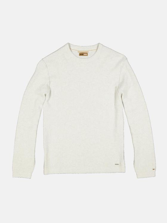 emilio adani Herren Pullover strukturiert Beige 34316