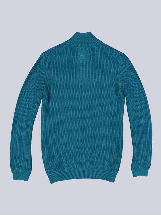 engbers Herren Pullover Polokragen Blautuerkis 33848