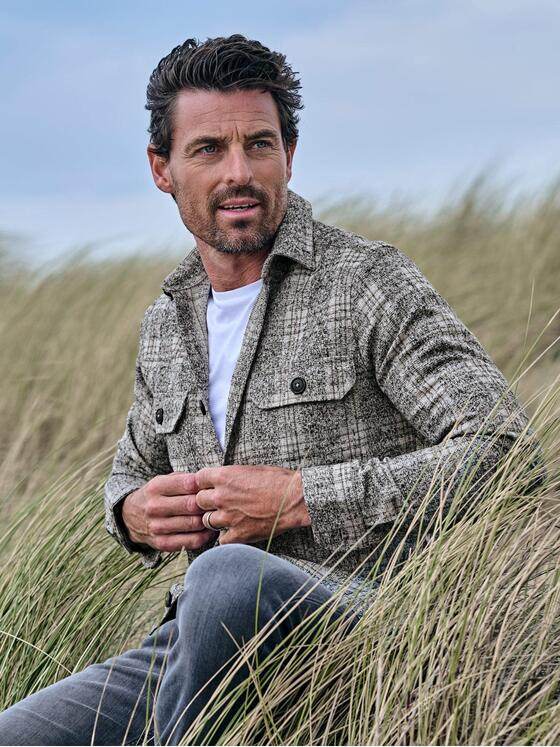 ENGBERS GERMANY Herren Hemd langarm Beige 39697