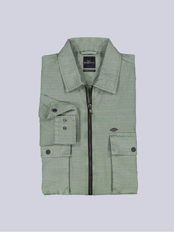 engbers Herren Overshirt uni Gruen 39208