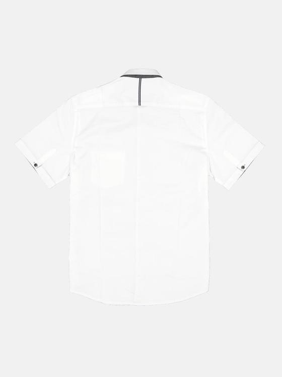 engbers Herren Kurzarm-Hemd mit Stehkragen Reinweiss 34750