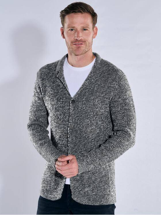 engbers Herren Stricksakko meliert Oliv 39446