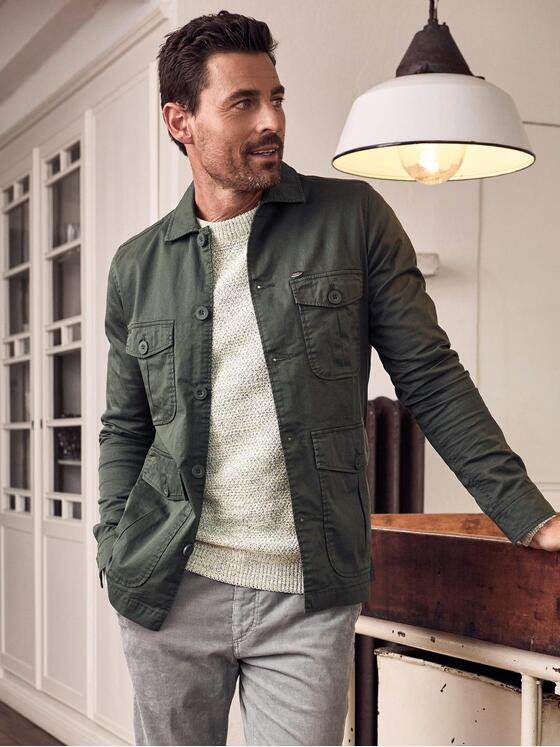 engbers Herren Overshirt Oliv 39863