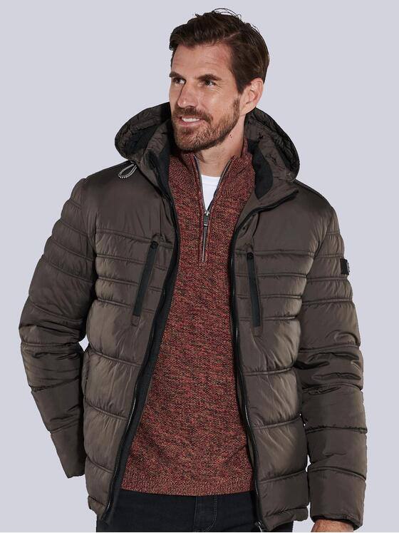 engbers Herren Jacke mit abnehmbarer Kapuze Braun 35519