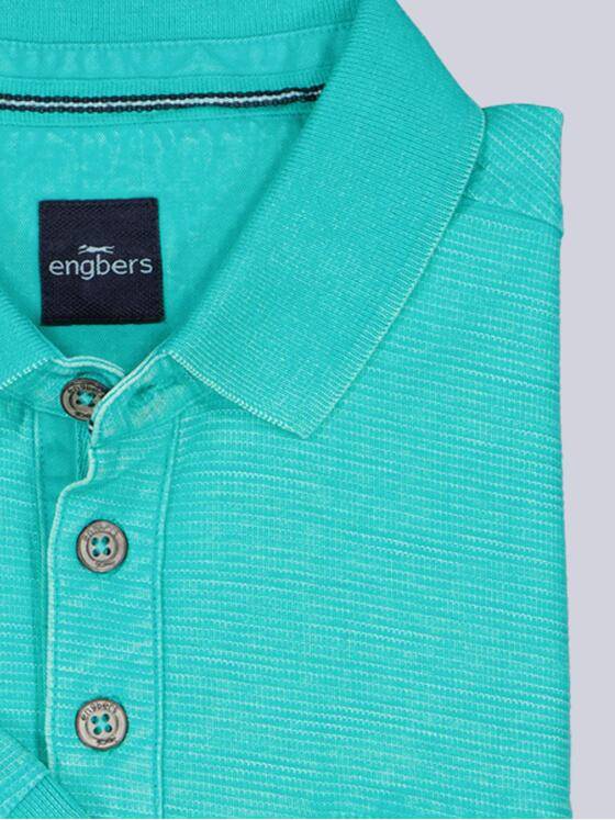 engbers Herren Polo-Shirt meliert Tuerkis 38967