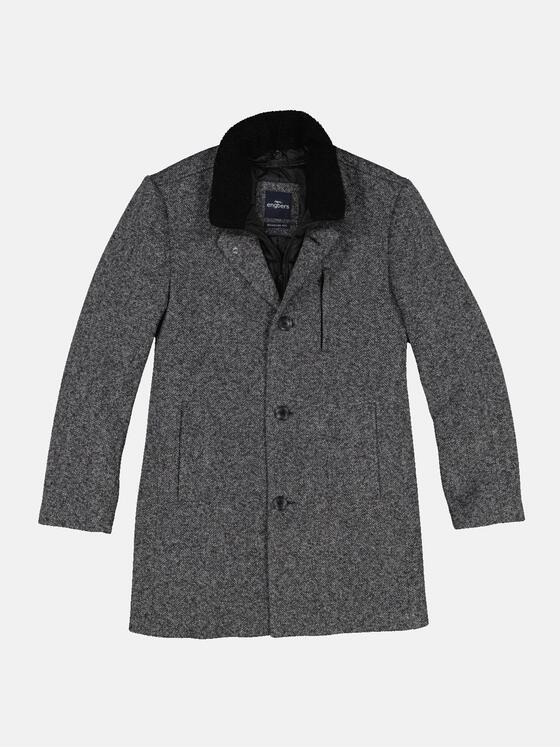 engbers Herren Mantel mit heraustrennbarem Inlet Kieselgrau 33592