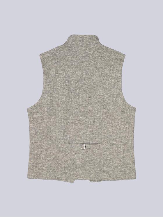 emilio adani Herren Sakko-Weste slim fit Beige 39138