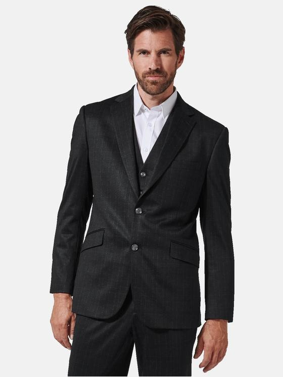 engbers Herren Anzug-Sakko regular Schwarz 35397