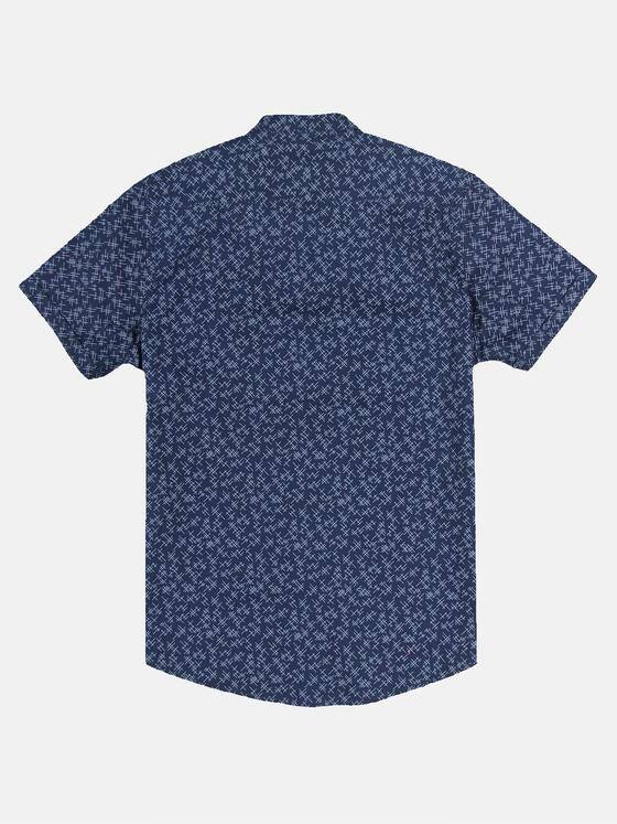 emilio adani Herren Hemd kurzarm Blau 31544