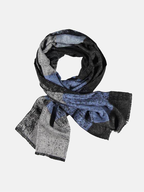 engbers Herren Schal gemustert Indigoblau 32120