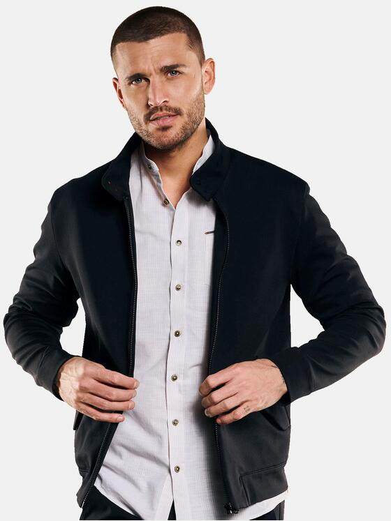 emilio adani Herren Blouson-Jacke Super-Stretch Schwarz 32973