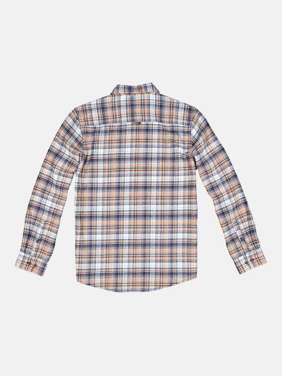 engbers Herren Langarm-Hemd im Overshirt-Design Orange 33709
