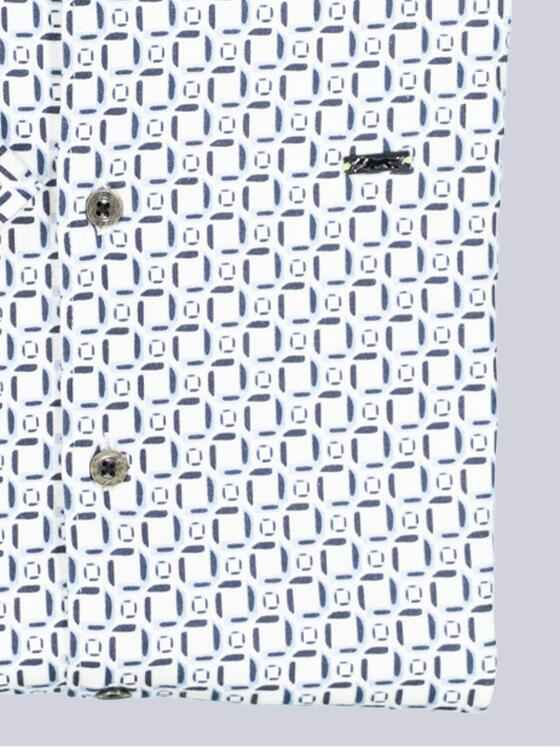 engbers Herren Kurzarm-Hemd gemustert Brilliantblau 38952