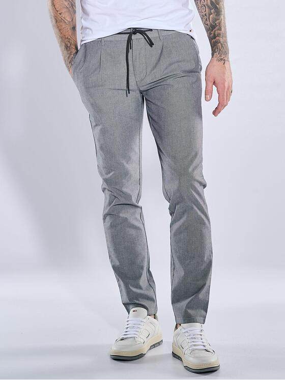 emilio adani Herren Chino slim fit Grau 38611