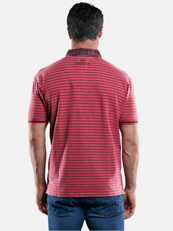 engbers Herren Poloshirt mit Jeanskragen Lachsrot 29212