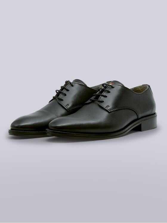 emilio adani Herren Komfortabler Business-Schuh Schwarz 41542
