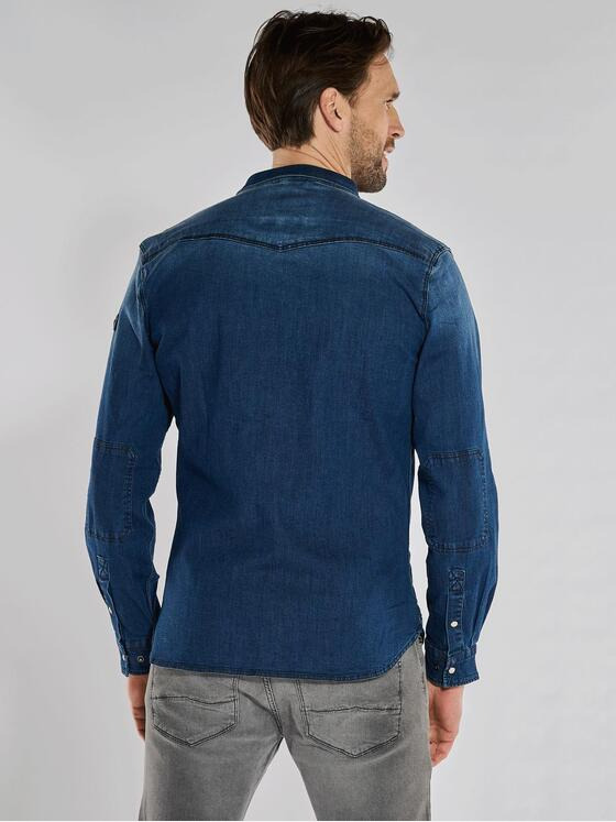 engbers Herren Langarm-Hemd slim fit Indigoblau 36281