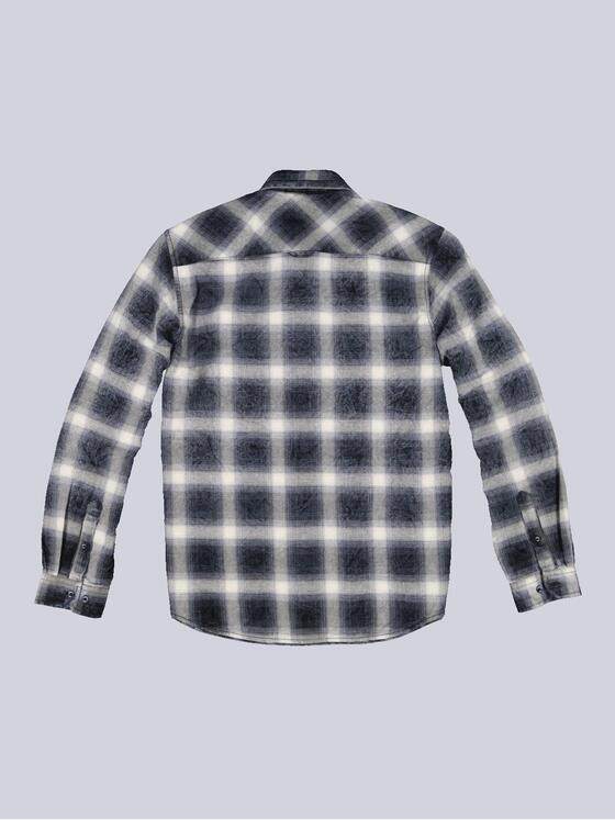 engbers Herren Langarm-Hemd kariert Schwarz 33808