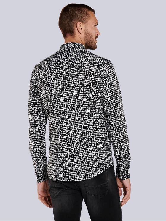 emilio adani Herren Hemd langarm Schwarz 35579