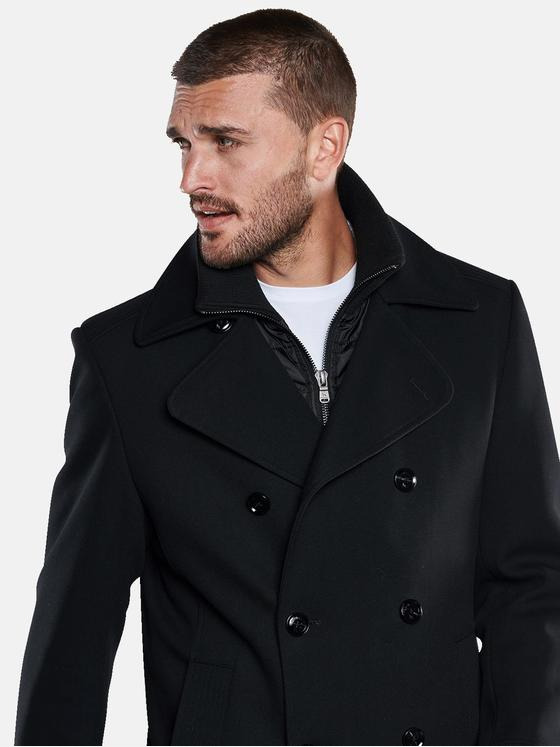emilio adani Herren Caban-Jacke Schwarz 33301
