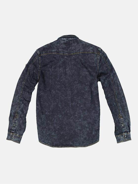 engbers Herren Langarm-Hemd im Overshirt-Design Blau 33369