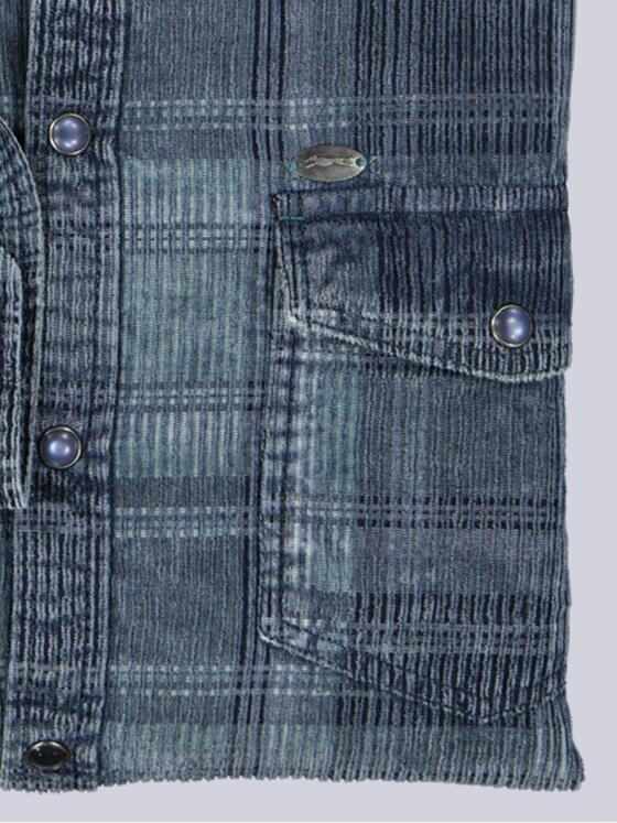 engbers Herren Langarm-Hemd kariert Petrolgruen 39209