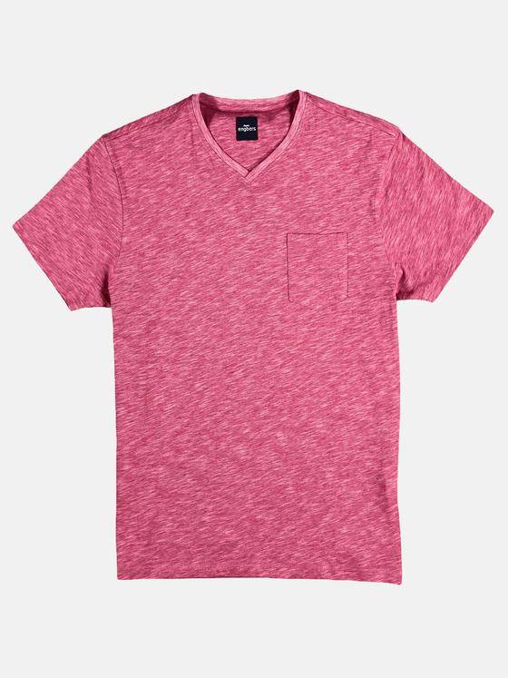 engbers Herren V-Neck T-Shirt Rot 28908