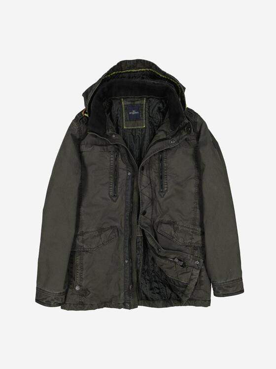 engbers Herren Baumwoll-Jacke regular Dunkelgruen 37461