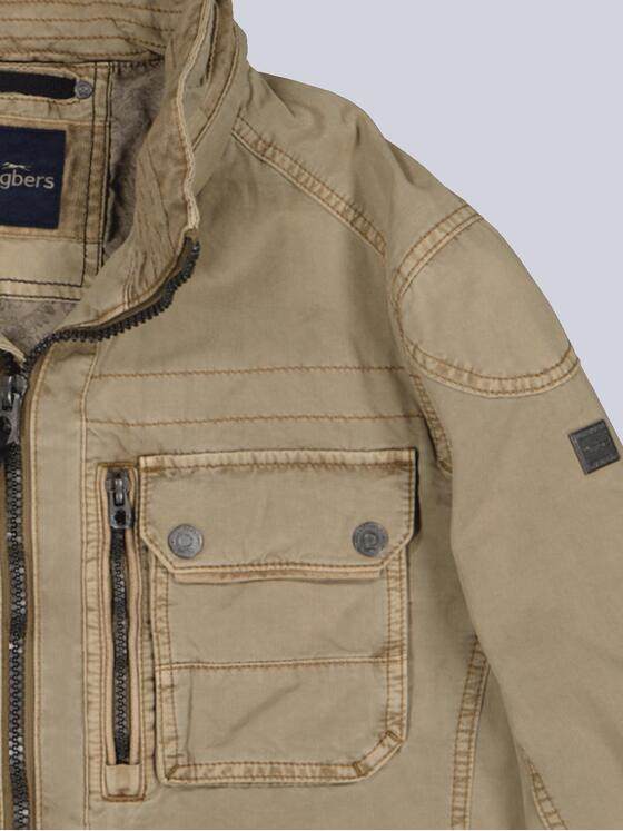 engbers Herren Baumwoll-Jacke mit Brusttaschen Hellbraun 36175