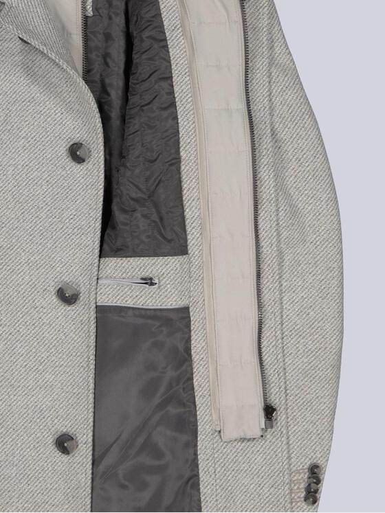 ENGBERS GERMANY Herren Mantel mit heraustrennbarem Inlet Grau 39514