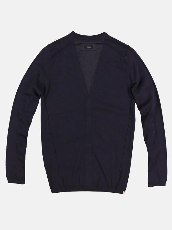 emilio adani Herren Cardigan aus hochwertigem Pima Cotton Garn Blau 29243