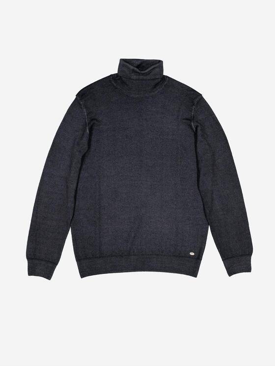 engbers Herren Pullover mit Rollkragen Schwarz 37802