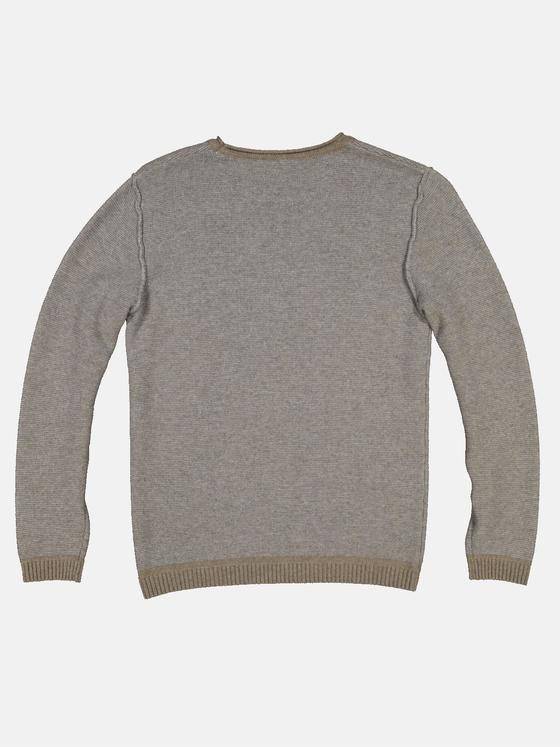 engbers Herren Pullover mit Kaschmiranteil Beige 32350