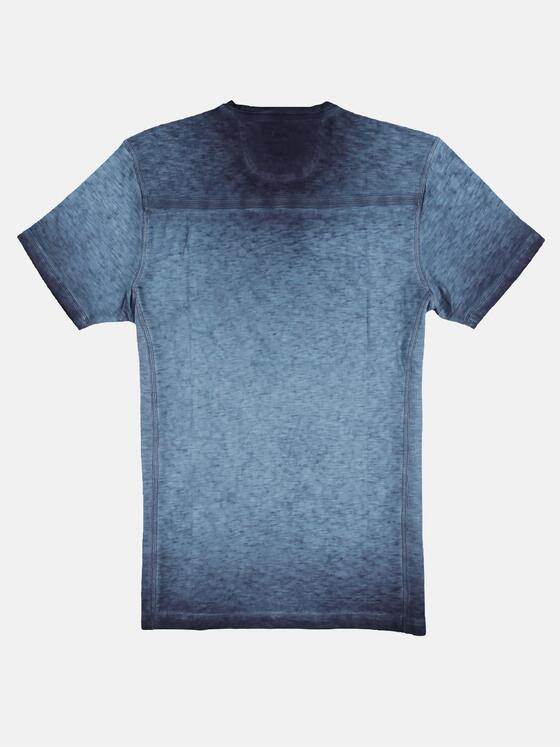 engbers Herren Lässiges Henley T-Shirt in außergewöhnlicher Optik Blau 29873