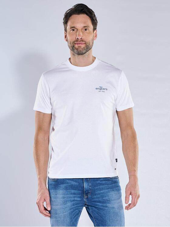 engbers Herren Jubiläums T-Shirt Reinweiss 40849