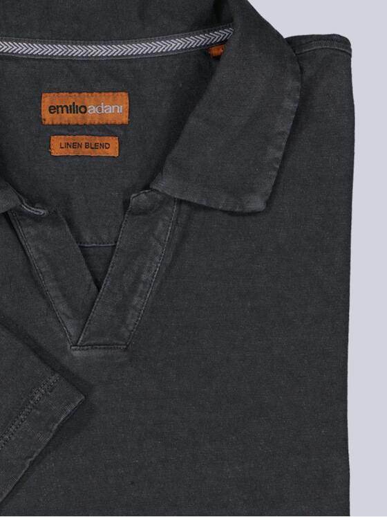 emilio adani Herren Polo-Shirt meliert Grau 38935