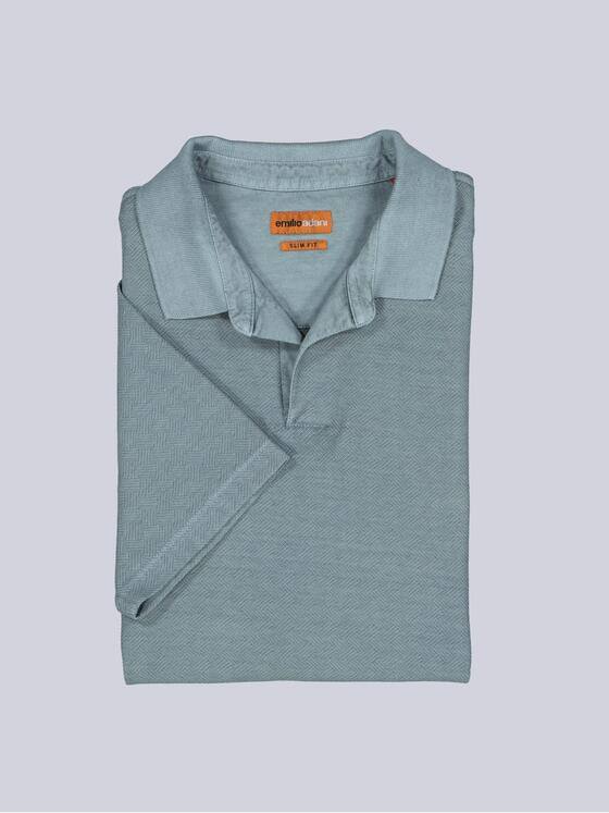emilio adani Herren Polo-Shirt uni Türkis 38928