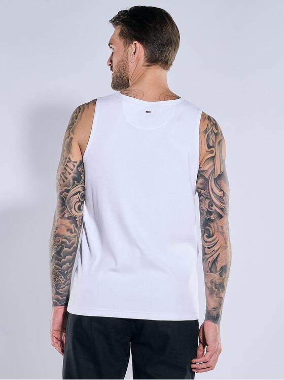 emilio adani Herren Rundhals T-Shirt Weiß 38936