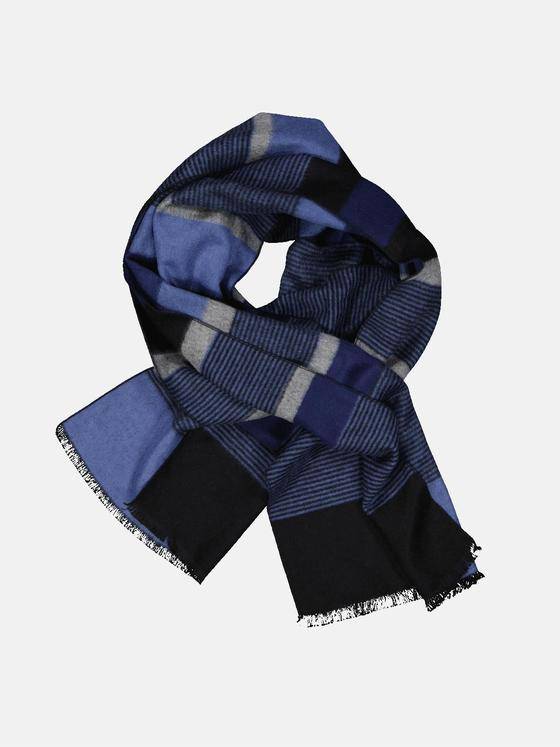 engbers Herren Schal gemustert Saphirblau 33900